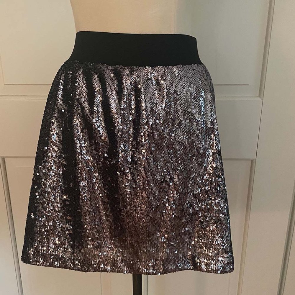 Aqua (from bloomingdales) Sequin Mini Skirt